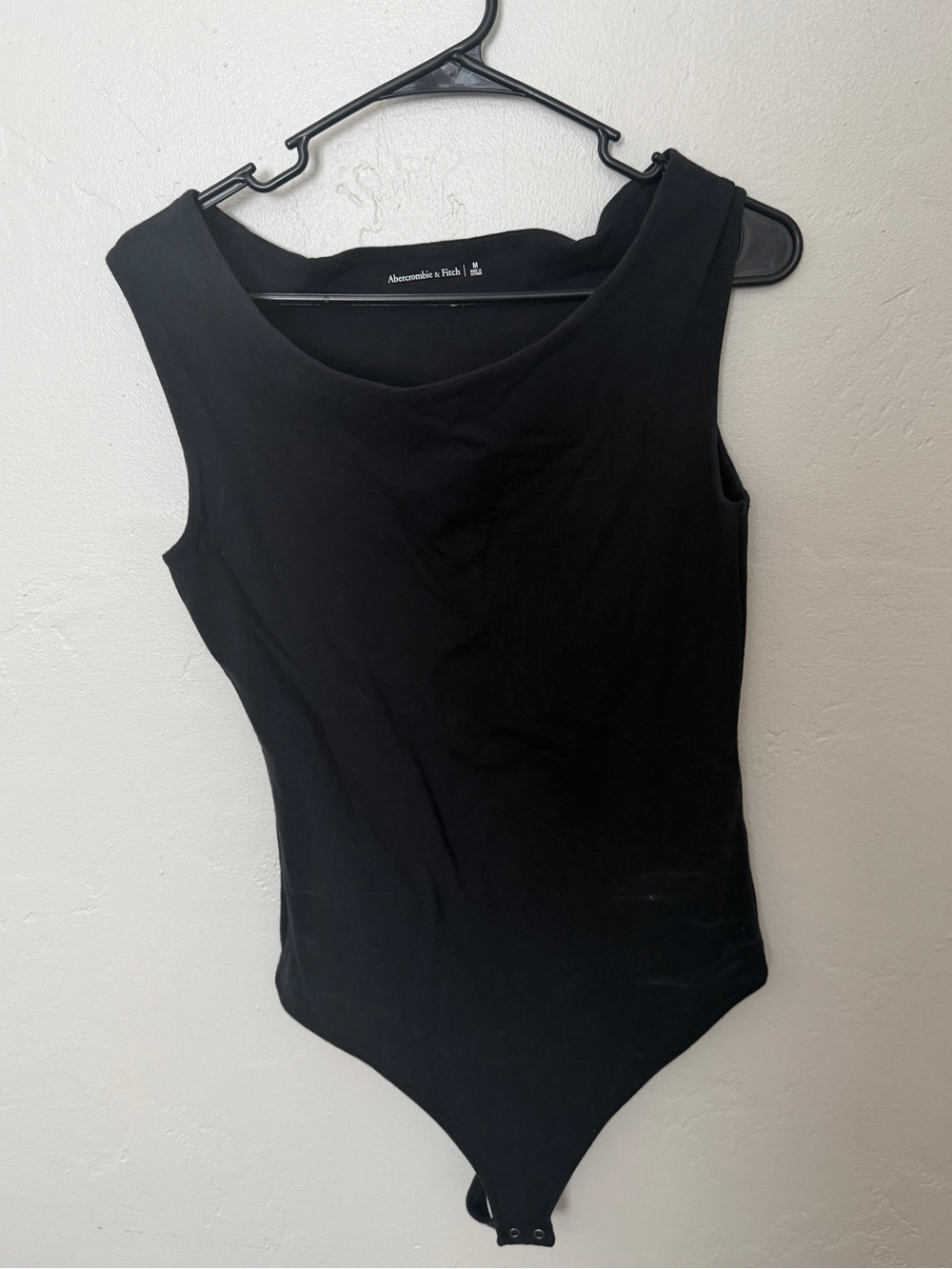 Black Abercrombie boat neck Bodysuit